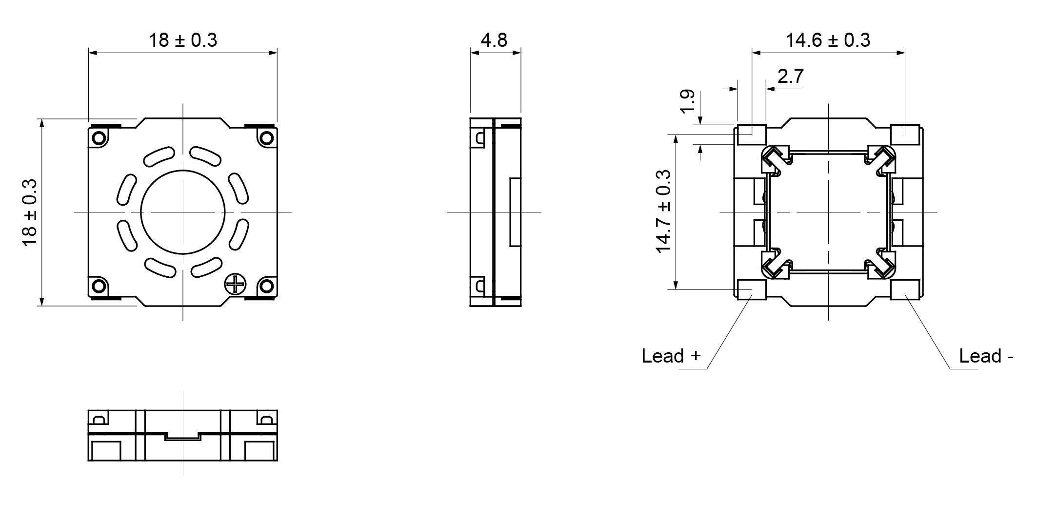 OSR1818S-4.8A1.0W8A-D Mechanical Drawing